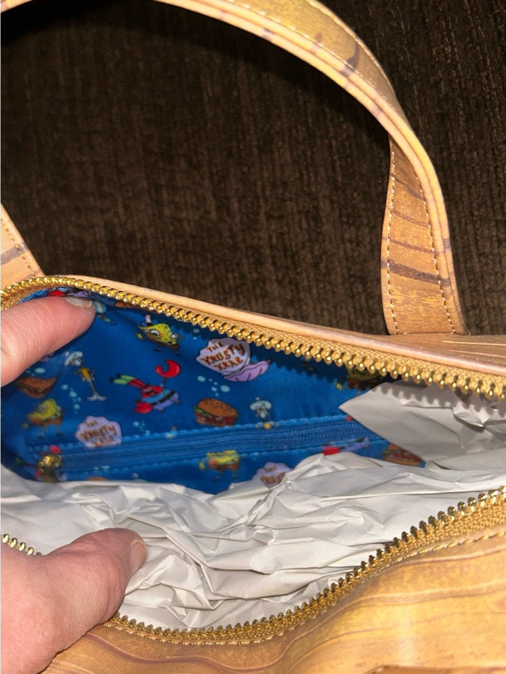 Loungefly X Nickelodeon SpongeBob SquarePants Krusty Krab Crossbody/Handle Bag🧽 - Picture 13 of 15